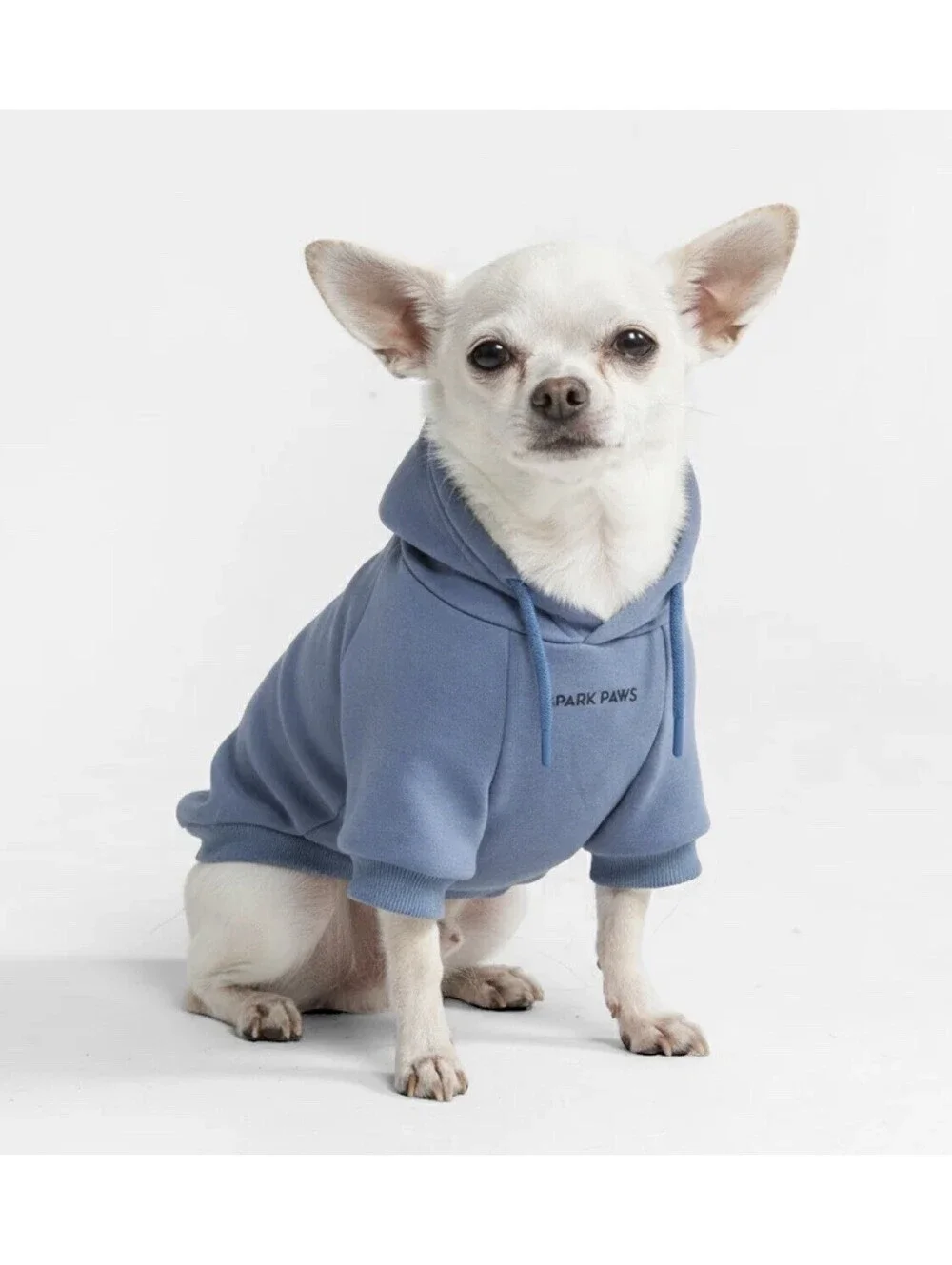Spark Paws Dog Hoodie 3XL Blue Fleece Lined Pullover Pet Sweatshirt Pocket NWT